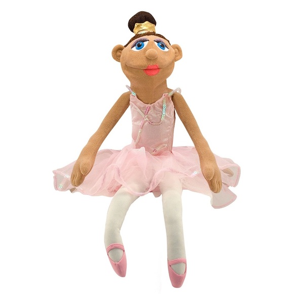 Melissa & Doug Other - Melissa & Doug Plush Tina Prima Ballerina Puppet Toy Brown, White and Pink